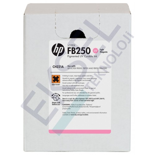 HP FB250 3-liter Light Magenta Scitex Ink  HP FB250 3-liter Light Magenta Scitex Ink