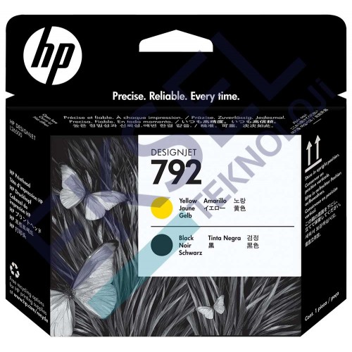 HP 792 Sarı/Siyah Lateks Yazıcı Kafası  HP 792 Sarı/Siyah Lateks Yazıcı Kafası
