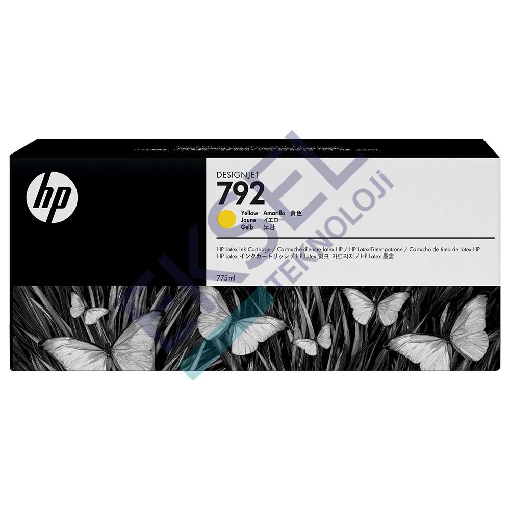 HP 792 775 ml Sarı Lateks Mürekkep Kartuşu