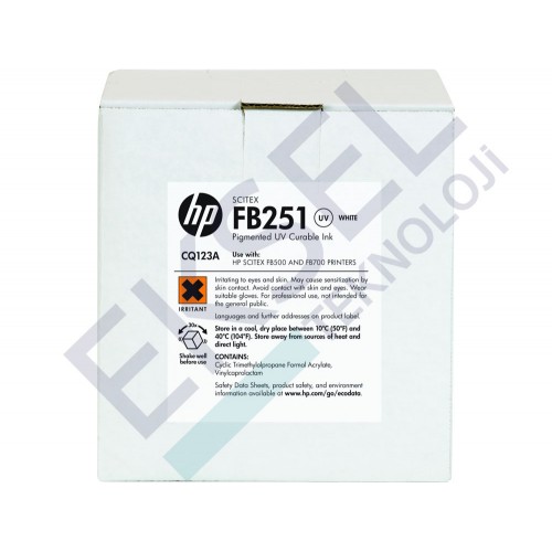 HP FB251 2-liter White Scitex Ink  HP FB251 2-liter White Scitex Ink