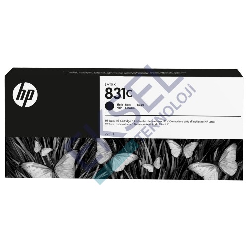 HP 831C 775 ml Siyah Lateks Mürekkep Kartuşu  HP 831C 775 ml Siyah Lateks Mürekkep Kartuşu