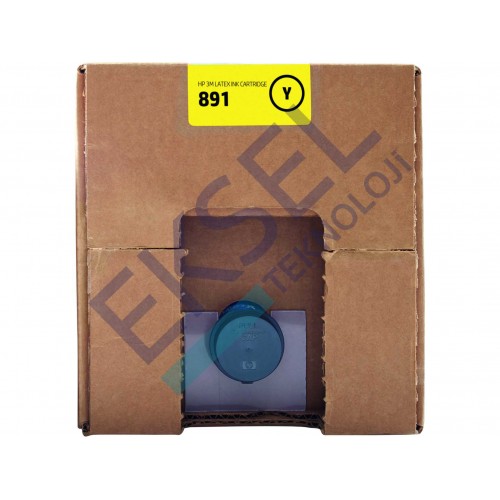 HP 3M 891 10 Litrelik Sarı Latex Mürekkep Kartuşu  HP 3M 891 10 Litrelik Sarı Latex Mürekkep Kartuşu