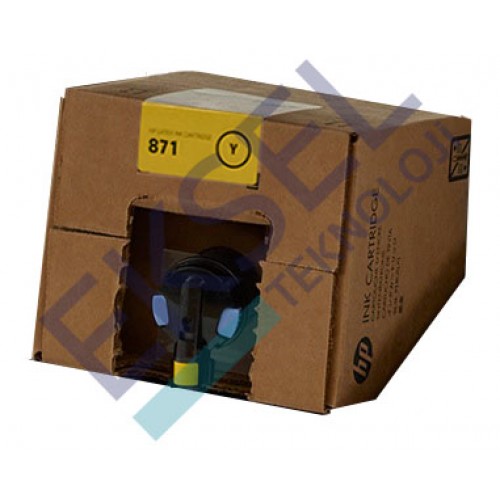HP 871C 3 litrelik Sarı Latex Mürekkep Kartuşu  HP 871C 3 litrelik Sarı Latex Mürekkep Kartuşu