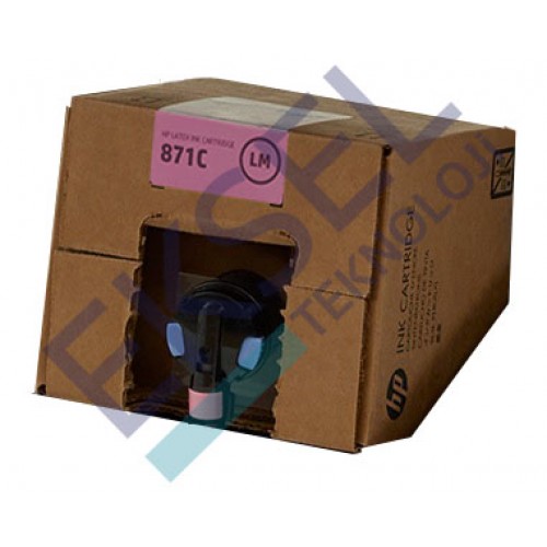 HP 871C 3 litrelik Açık Macenta Latex Mürekkep Kartuşu  HP 871C 3 litrelik Açık Macenta Latex Mürekkep Kartuşu